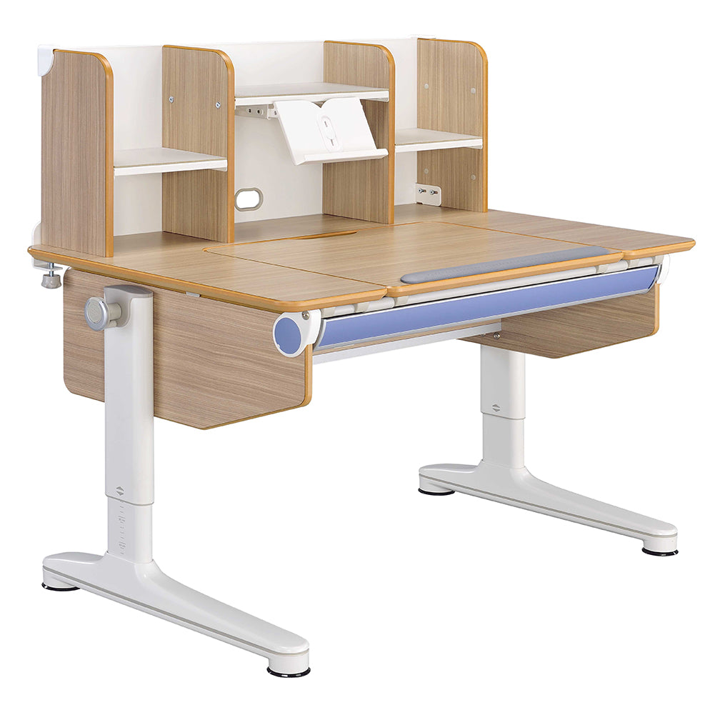SingBee U-Shaped Desk with Boodshelf