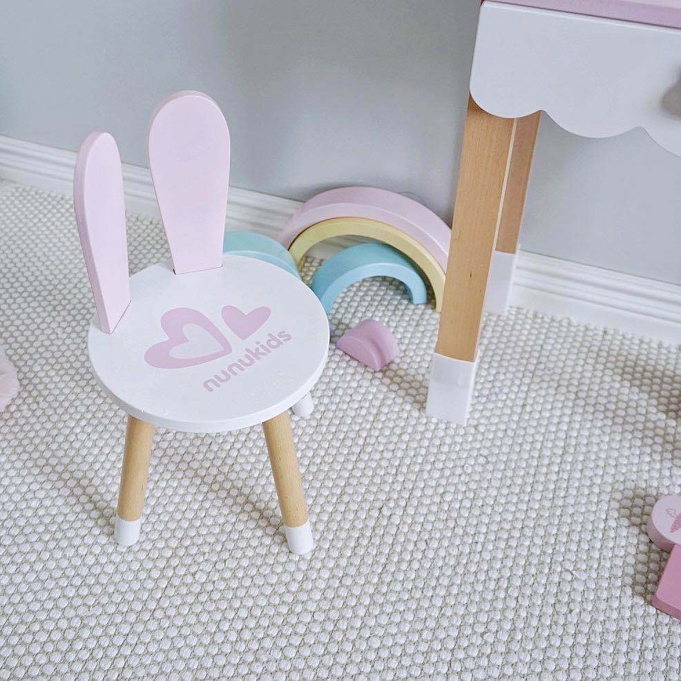Makeup desk and chair