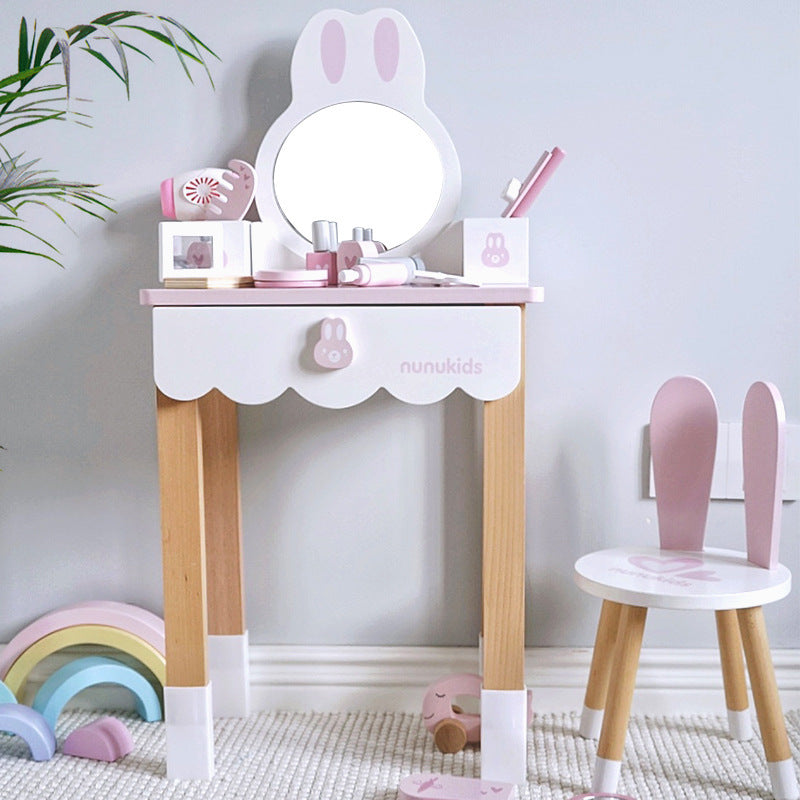 Makeup desk and chair