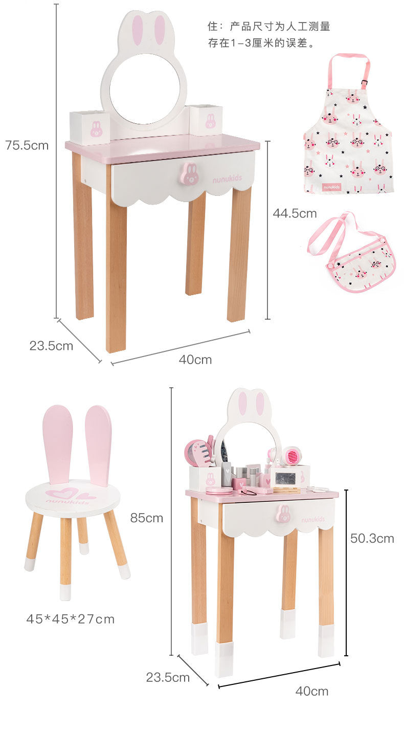 Makeup desk and chair