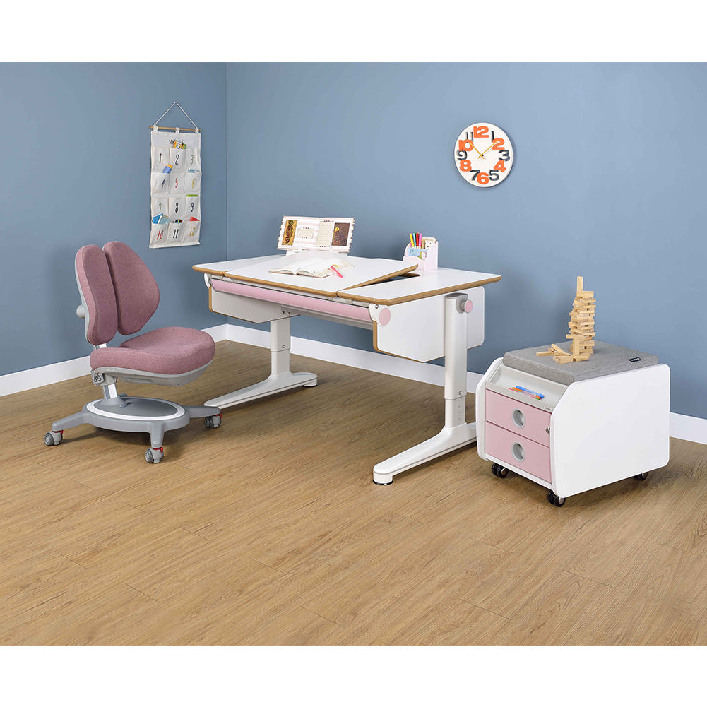 SingBee U-Shaped Desk with Boodshelf