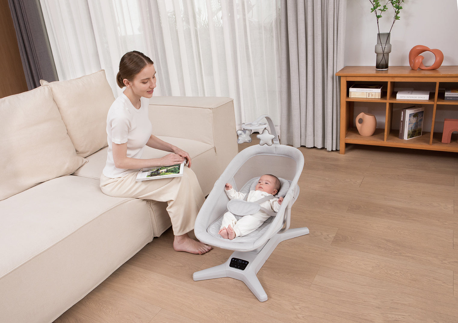 Mastela Baby Swing For Infants Baby Rocker Baby Sleeper