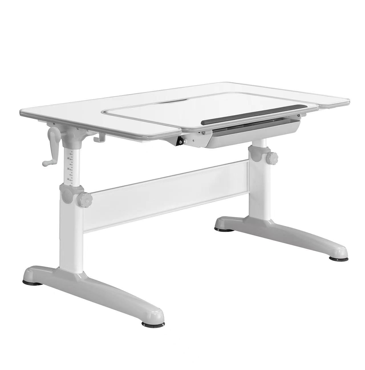 Childrens study desk gray -learning stations that are height-adjustable, tilt-adjustable, and grow with the child – simply ergonomic with chair