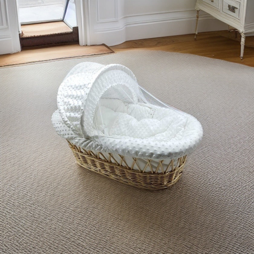 Palm moses basket&rocking stand