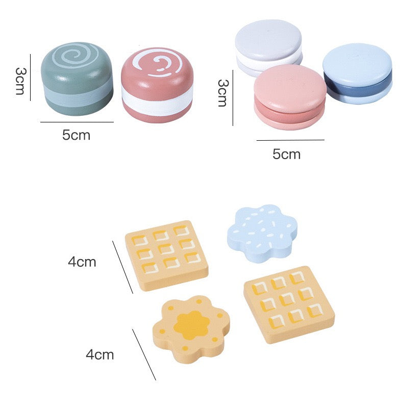 Dessert play food set