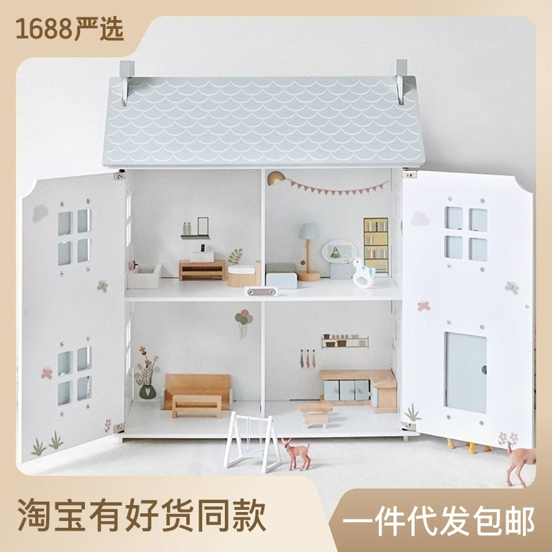 Wooden Doll house-white