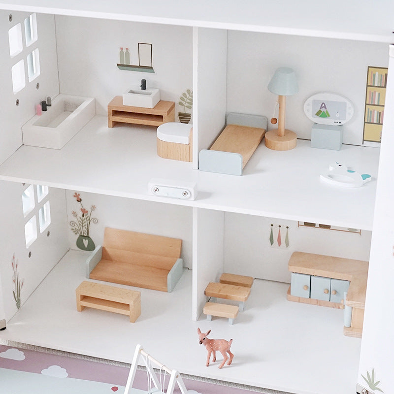 Wooden Doll house-white