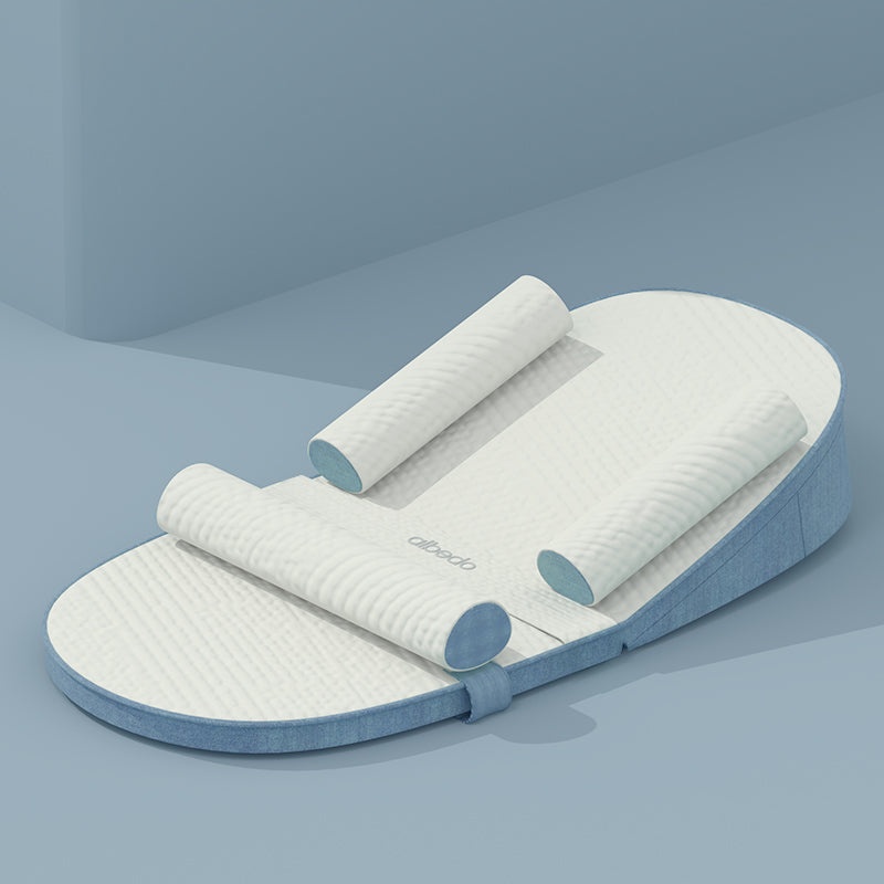 Ergonomic Baby Bed To Spitting, Vomiting And Flat Head, Height Adjustable Wedge Pillow for Breastfeeding
