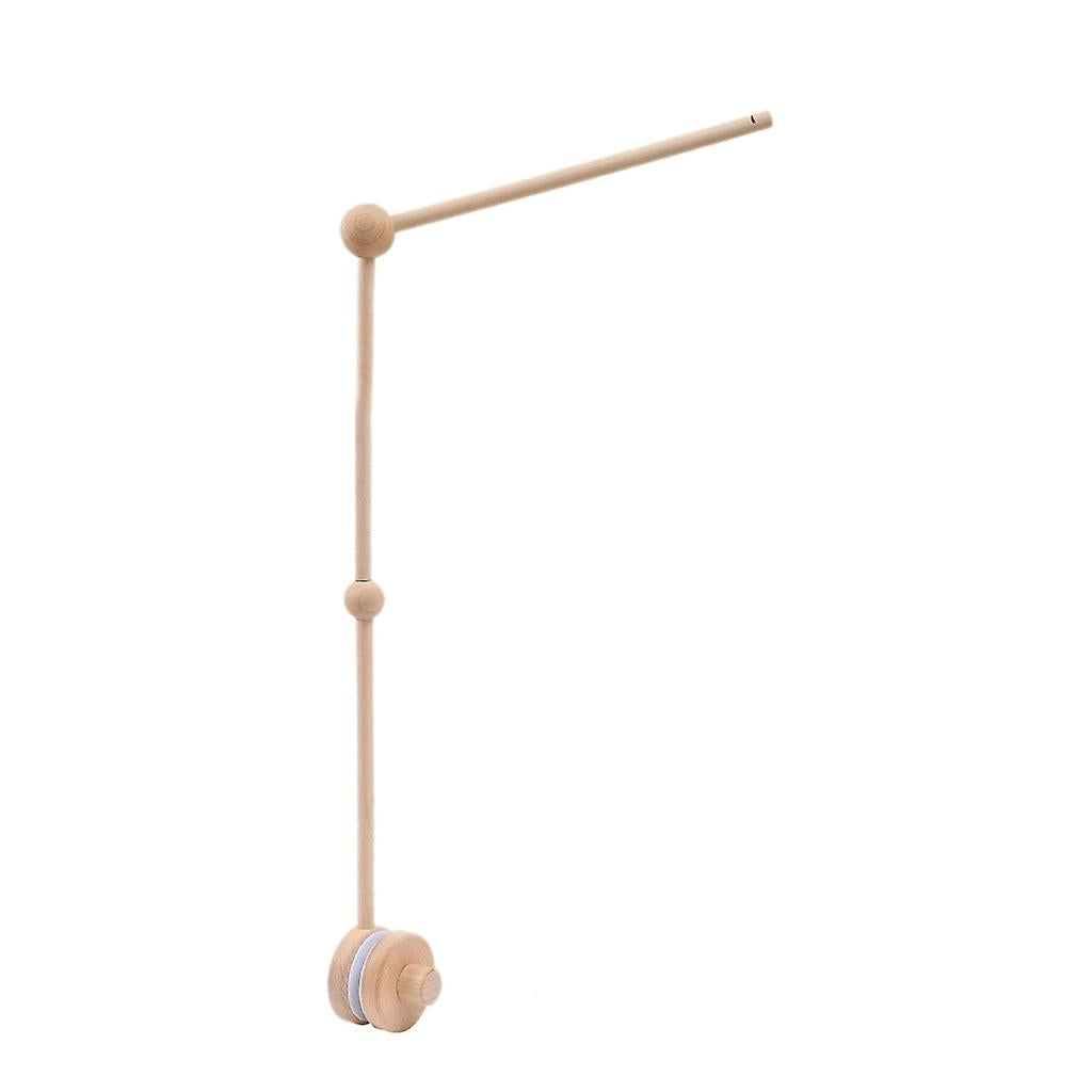 Wooden Crib Moving Arm Baby Beech Bed Bell Stand Hanging Bell pole