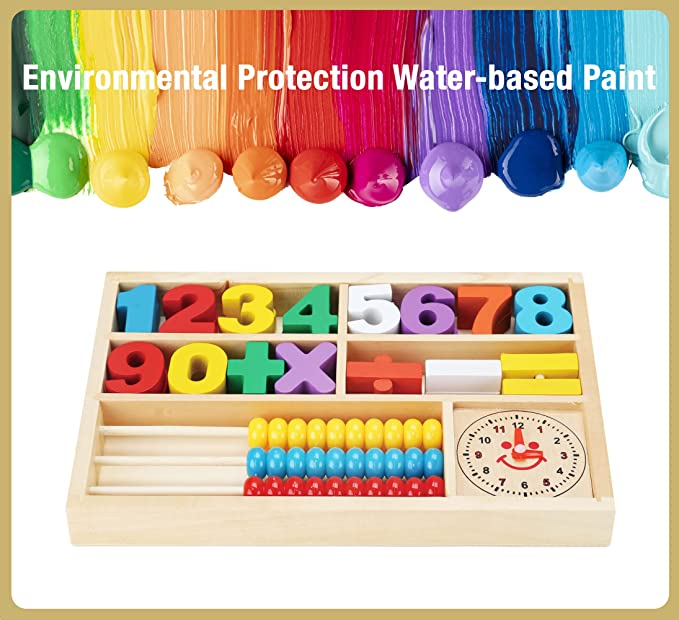 Math Abacus Counting Montessori Digital Learning Box