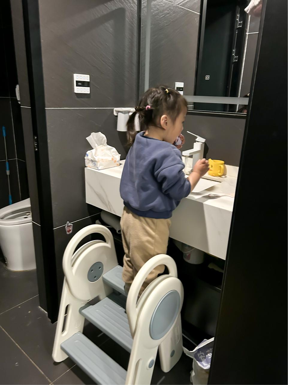 Kids Foldable 2 or 3 Steps Stool Ladder for Toilet Potty Training
