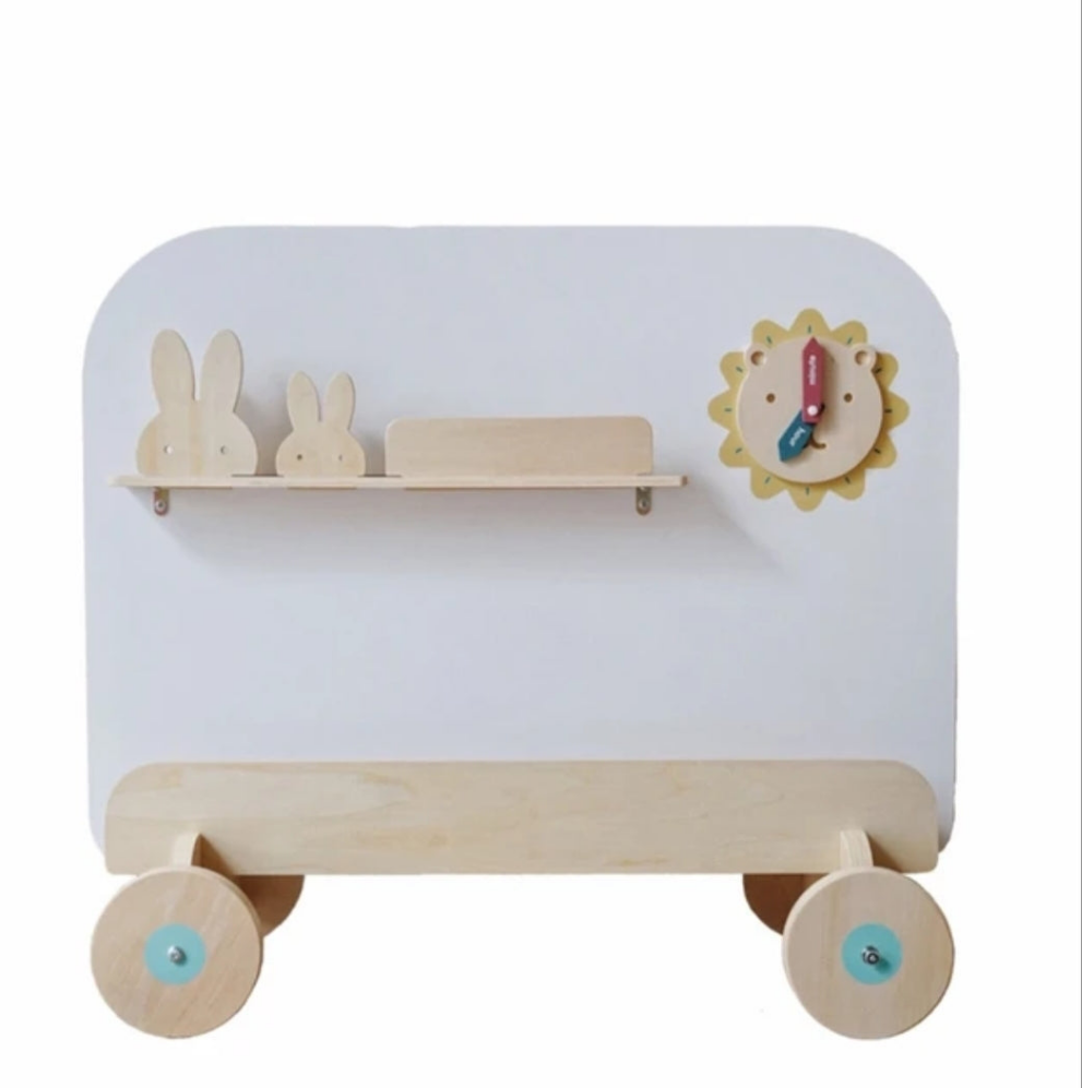 Painting board two-in-one storage rack baby bookshelf
