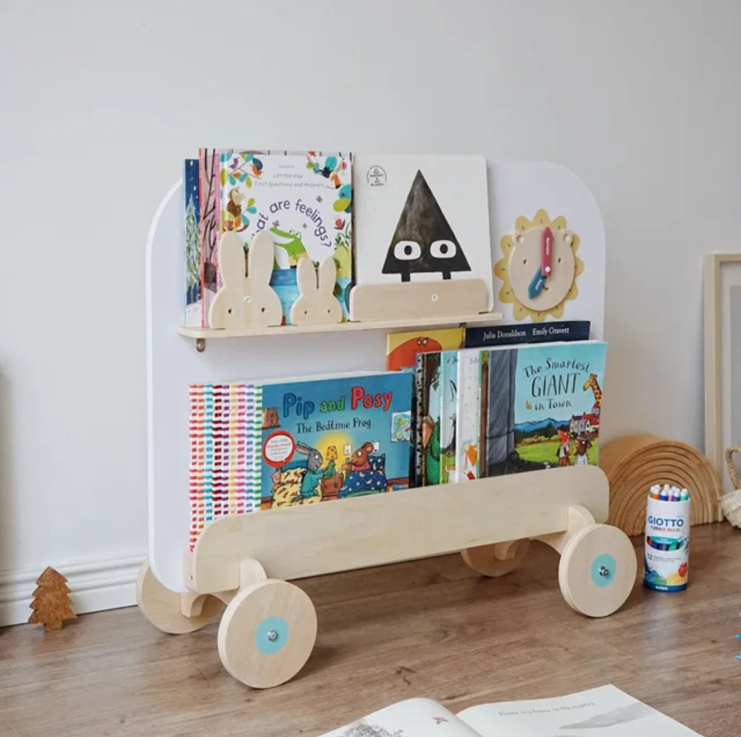 Painting board two-in-one storage rack baby bookshelf