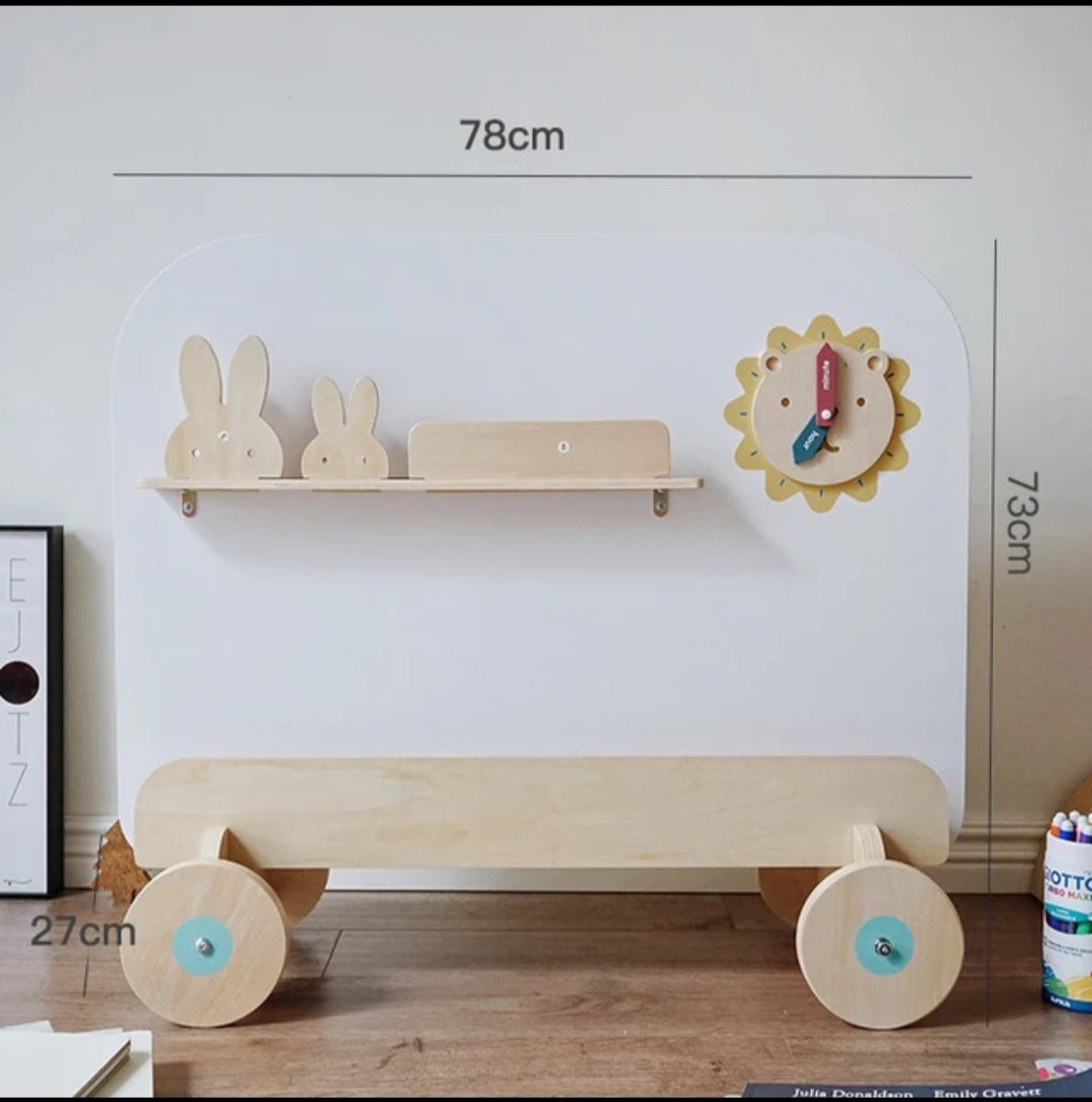 Painting board two-in-one storage rack baby bookshelf