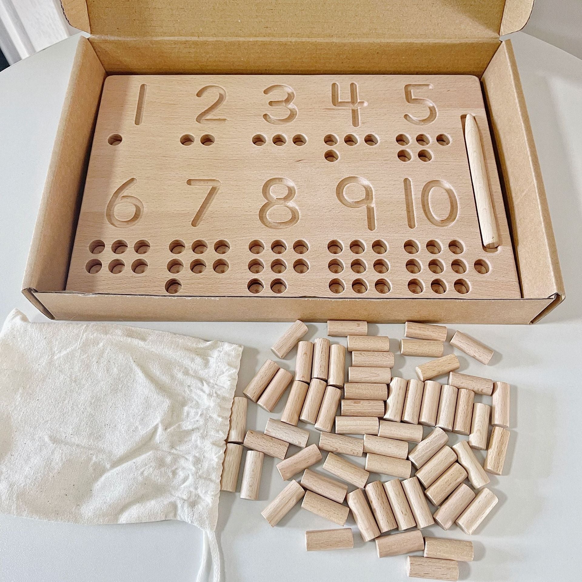 Wooden counting stick