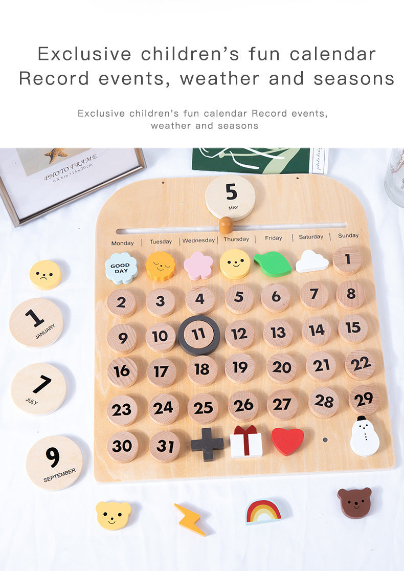 Children record cognitive canlendar
