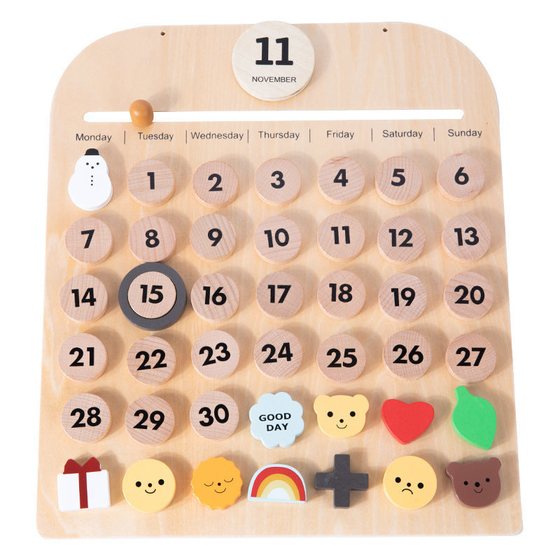 Children record cognitive canlendar