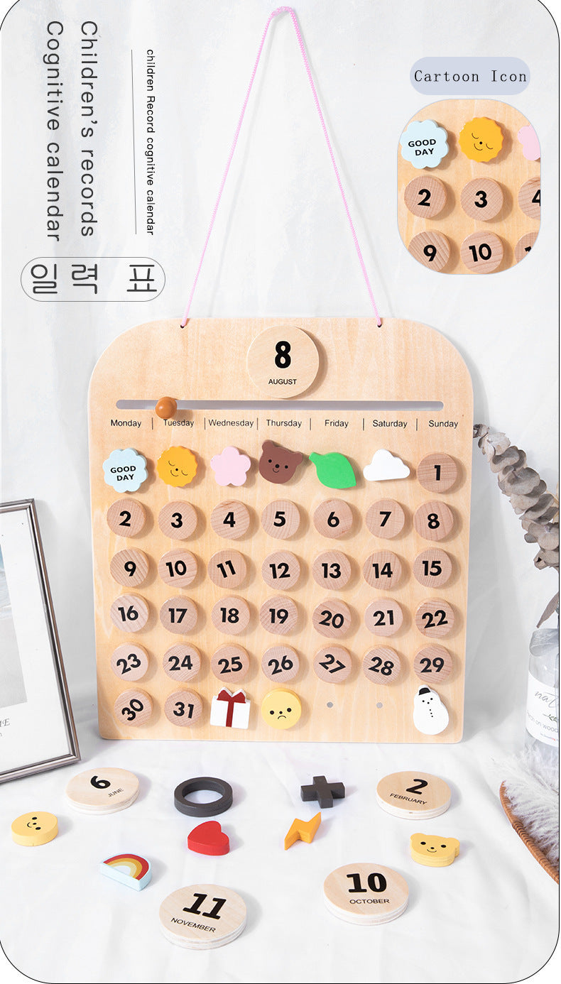 Children record cognitive canlendar