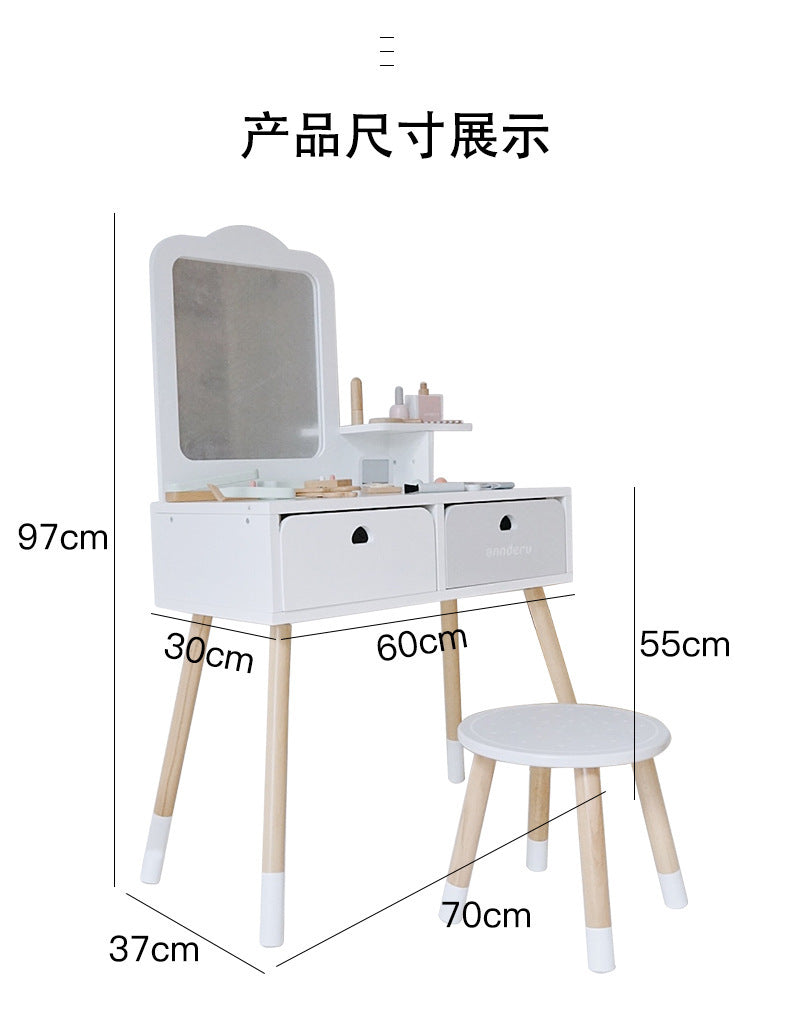 Vanity Dresser with chair ages 3y+