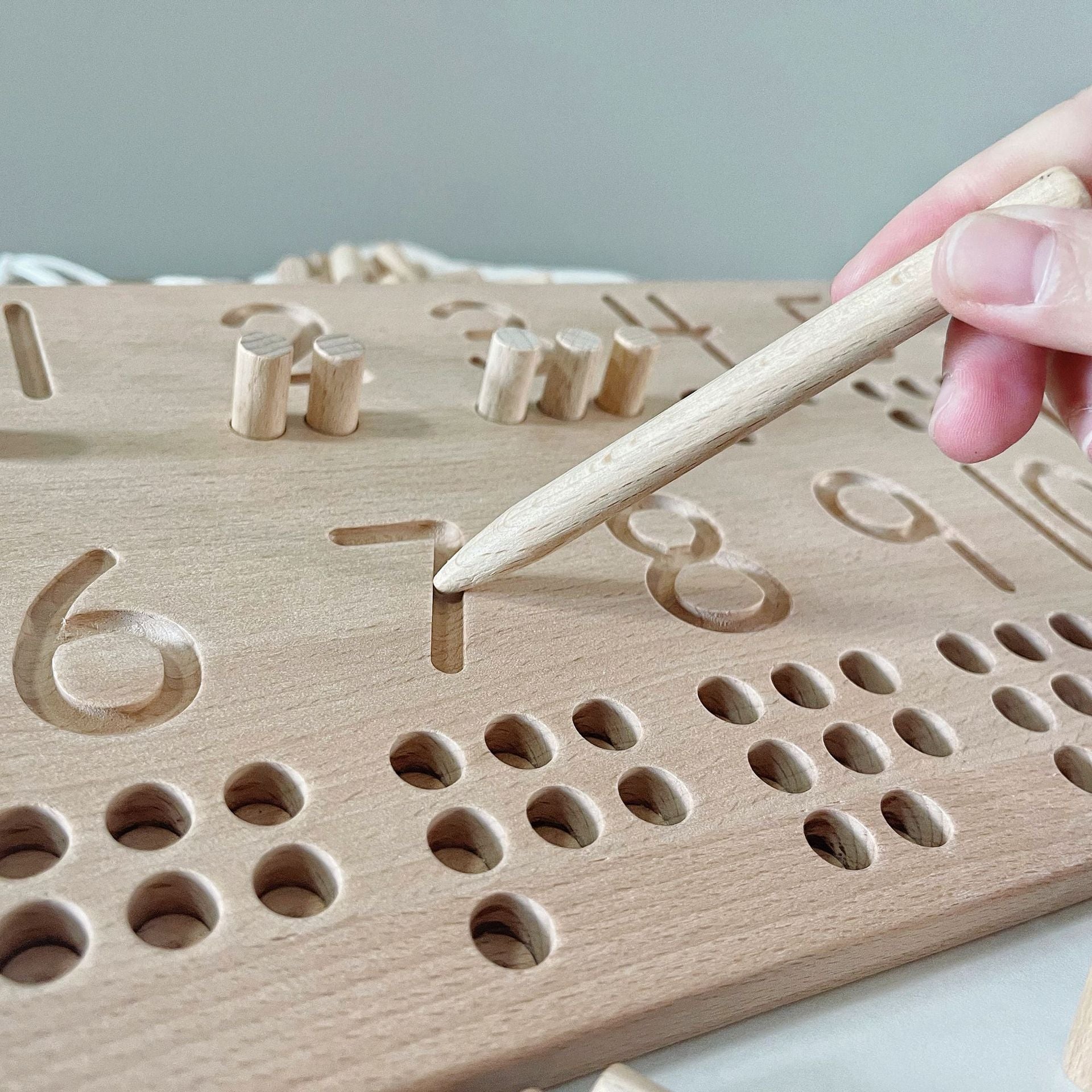 Wooden counting stick