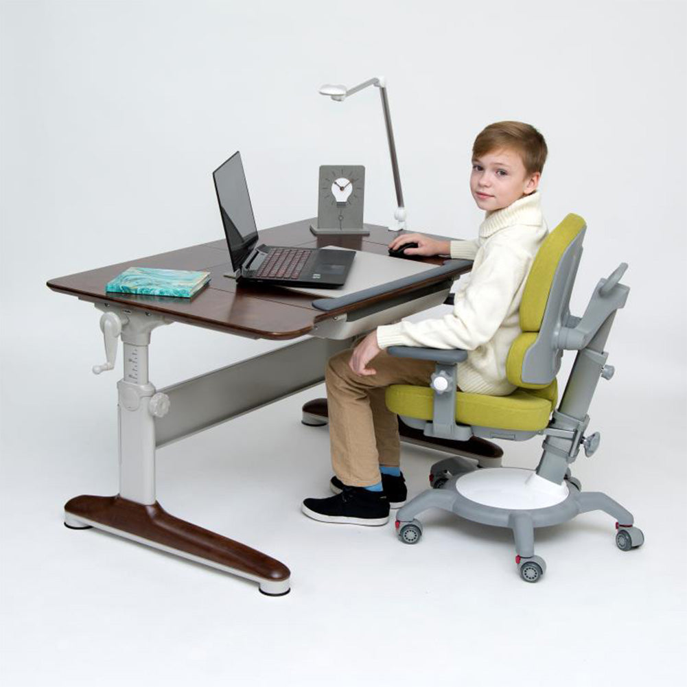 Solid Wood U-shaped Desk + Bookshelf SBR-603S