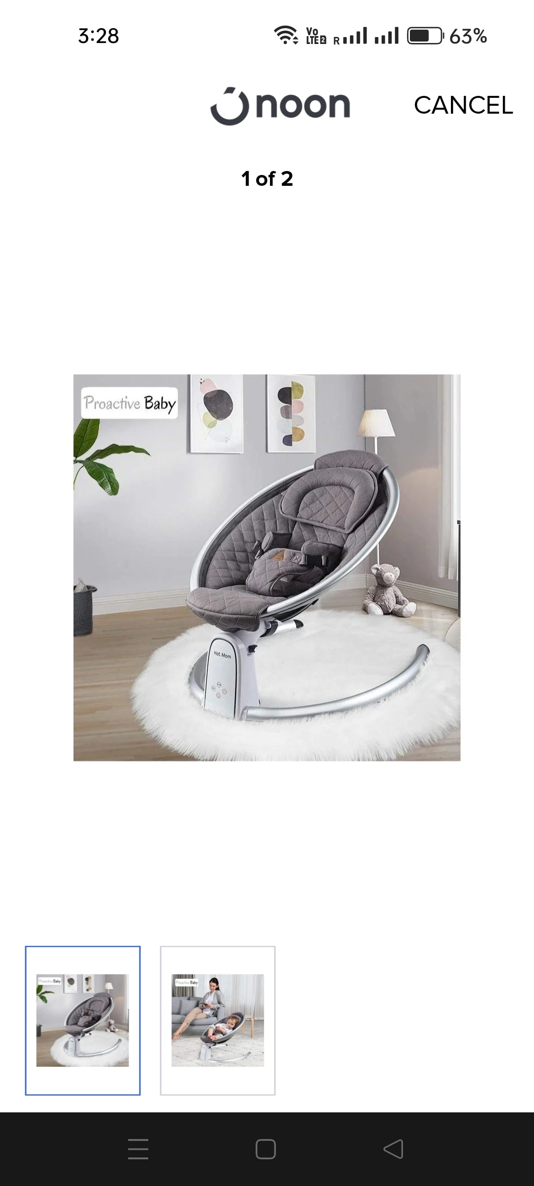Electric Rocking Bouncer with Bluetooth