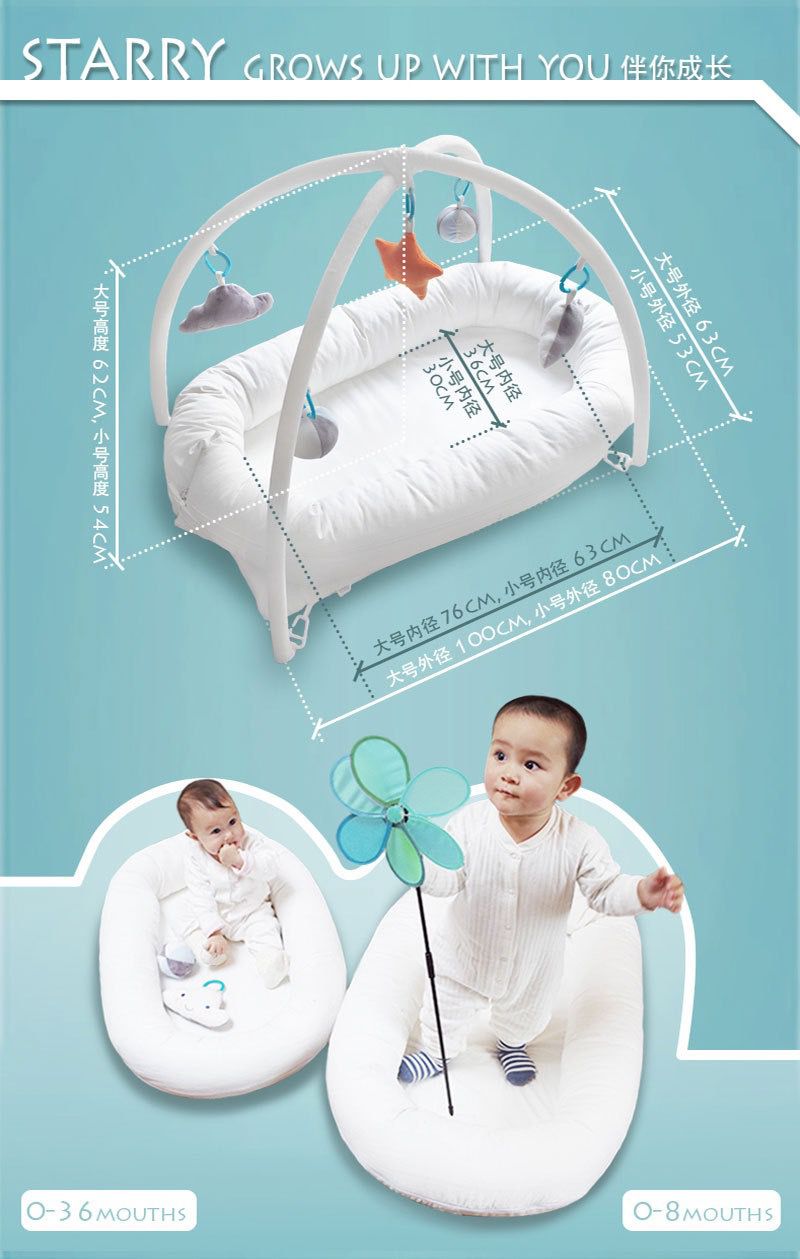 Baby Nest Breathable Sleeping Pod | L100*W63*H62