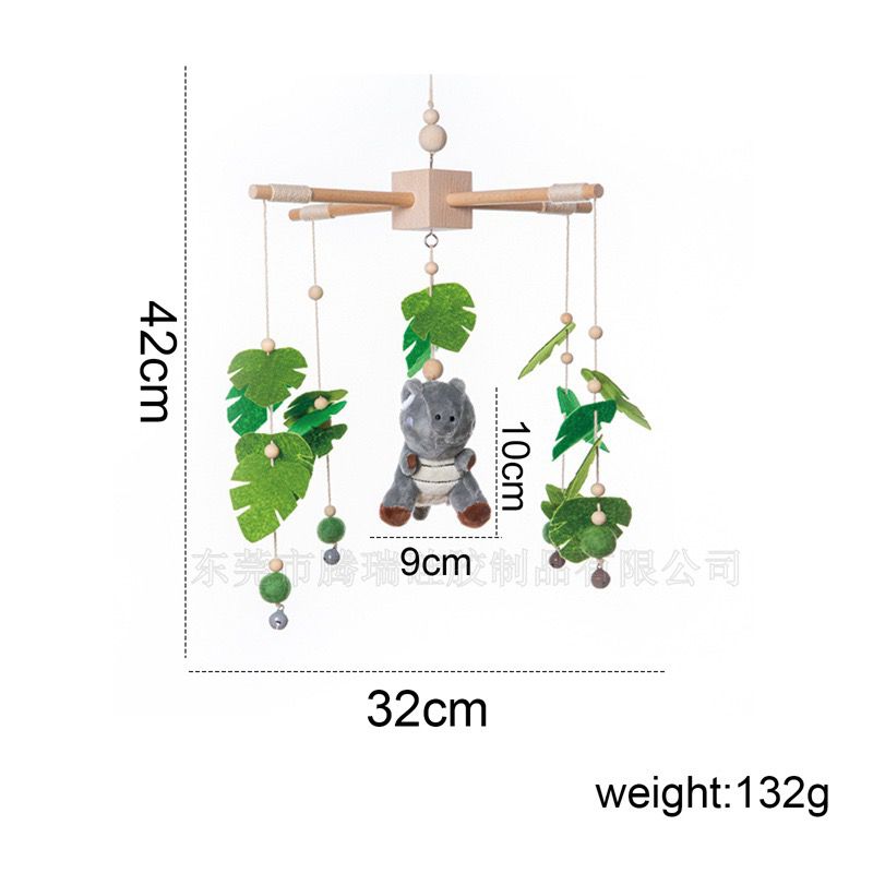 Newborn Rattles Toy Cartoon Plush Toy Infant Baby Boy Girls Toys Bed Bell