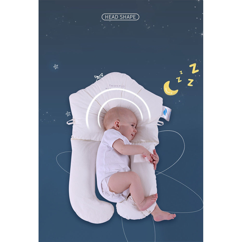 Baby Pillow For Newborn, Flat Head Pillow With Adjustable Height