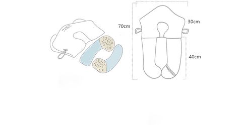 Baby Pillow For Newborn, Flat Head Pillow With Adjustable Height