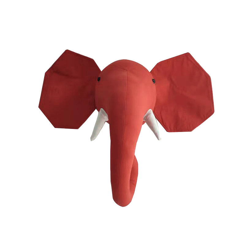 Nordic Style Kids Room Decoration Animal Heads Giraffe Elephant Wall Hanging Decor Baby Stuffed Toys Girls Bedroom Accessories