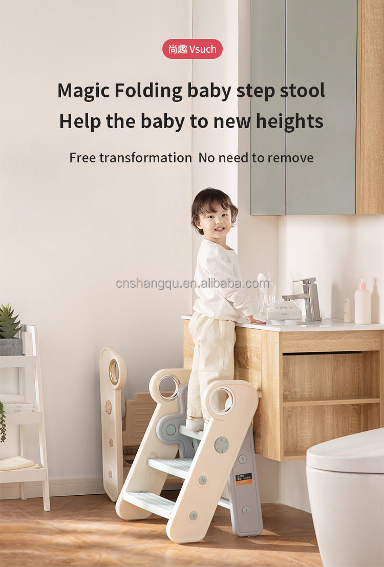 kids toddlers small stackable plastic two or three step helper folding foldable portable baby products step stool