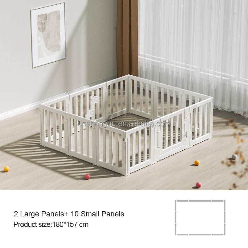 Large 12-Panel Deer Playpen ground with Door For kids