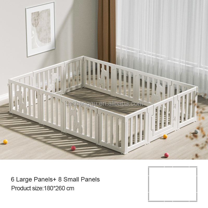 Large 12-Panel Deer Playpen ground with Door For kids