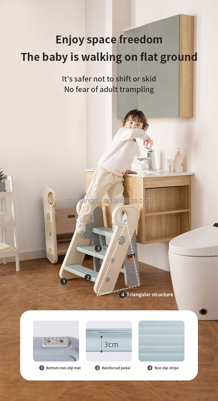 kids toddlers small stackable plastic two or three step helper folding foldable portable baby products step stool