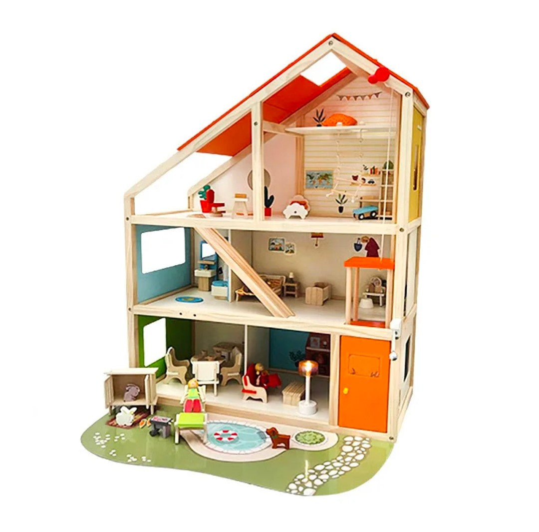 Woodnins wooden dollhouse-B