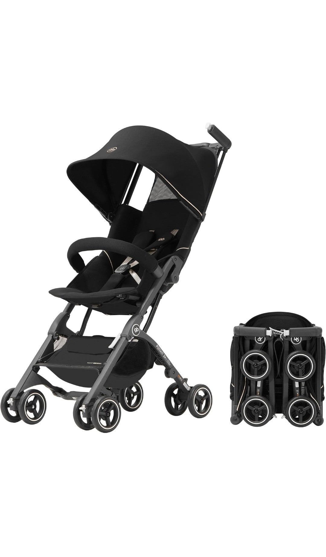 GB Pockit all terrain baby strollers-Black&Night Blue
