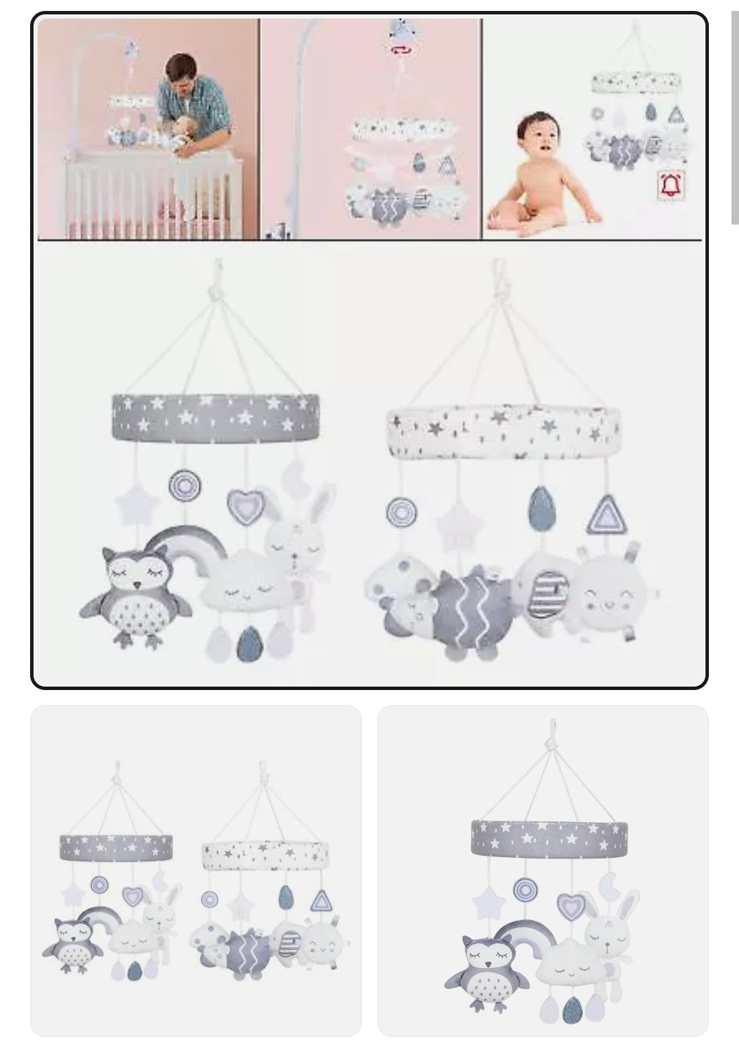 Baby Crib Musical Mobile stand hang animals