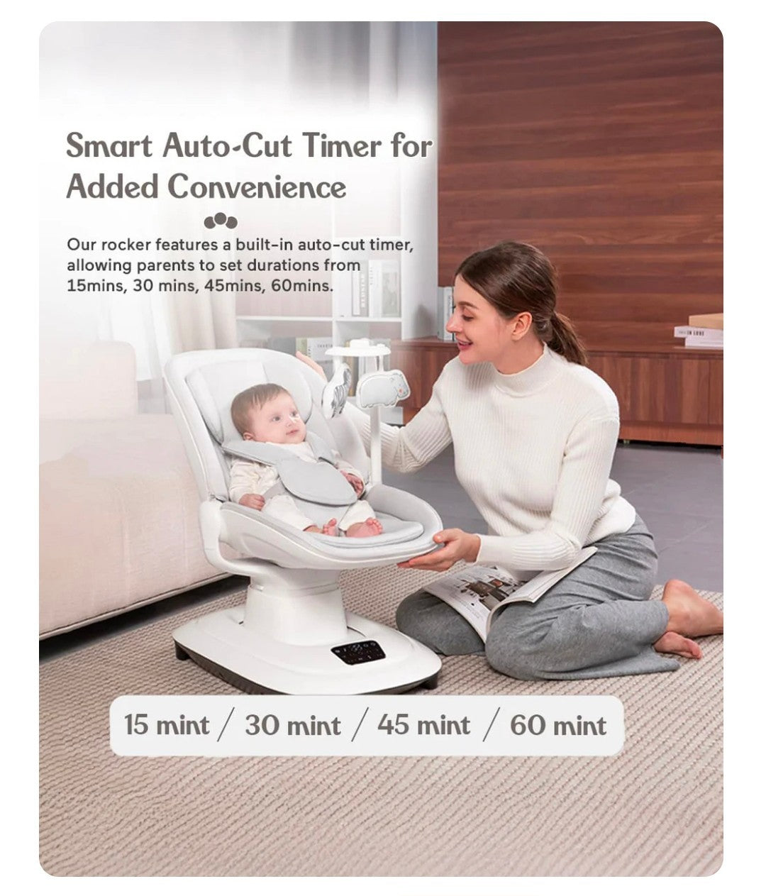 Mastela-Deluxe Multi-Motion Cradle-8911/8966