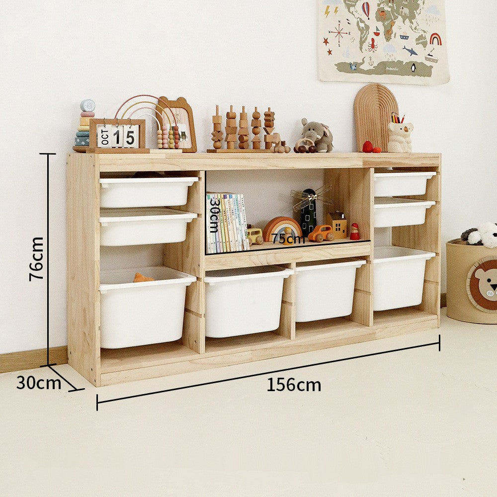 Wooden Toy storage 3/4