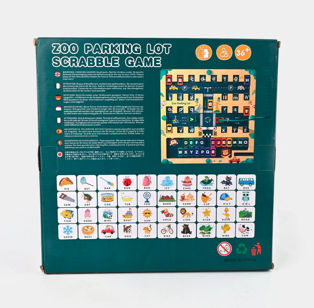 Zoo Parking Lot Scramble Game