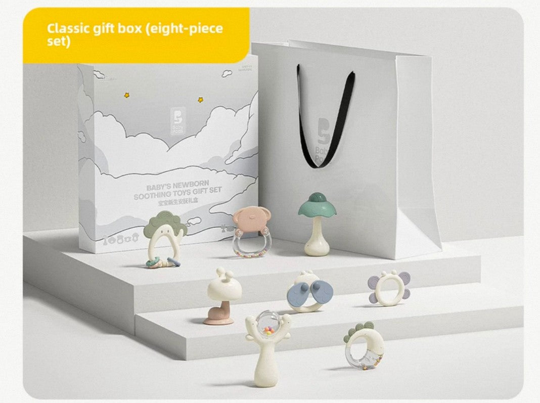 Baby newborn soothing toys gift set box-11pcs