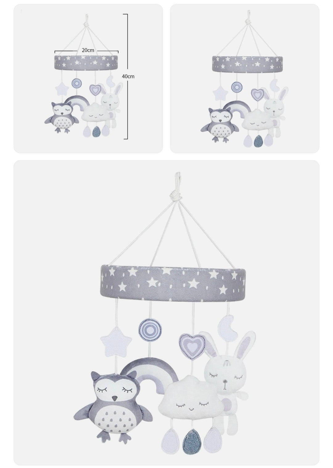 Baby Crib Musical Mobile stand hang animals