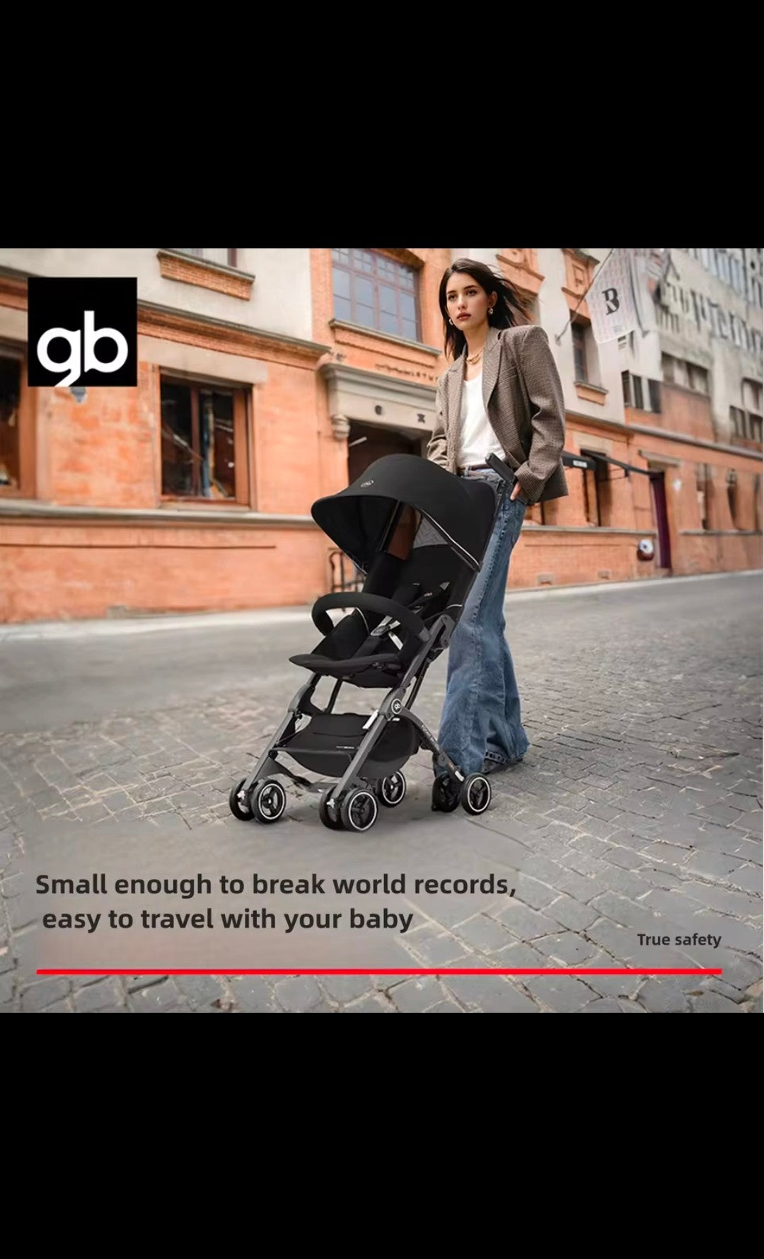 GB Pockit all terrain baby strollers-Black&Night Blue