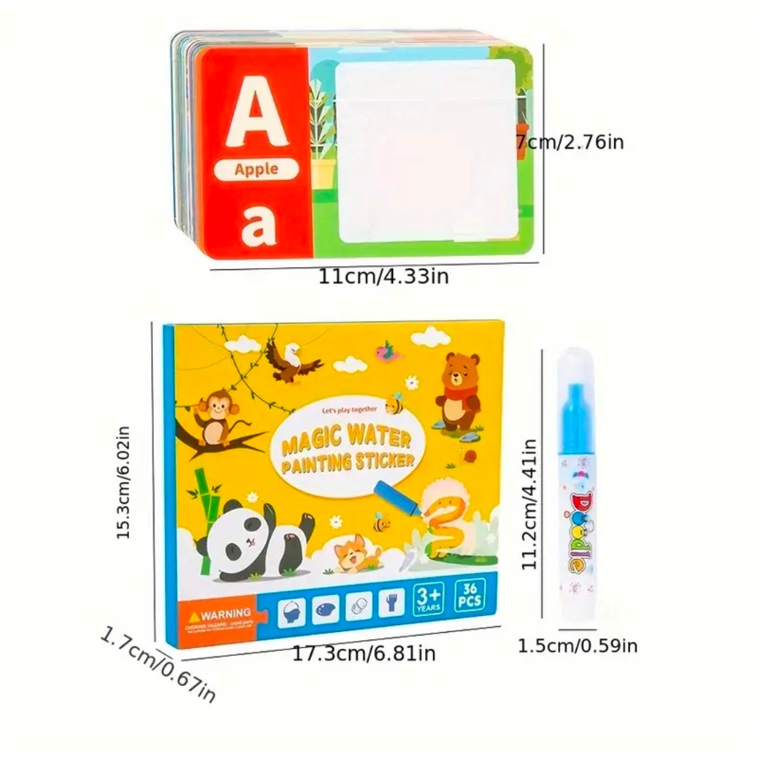 Magic water painting sticker