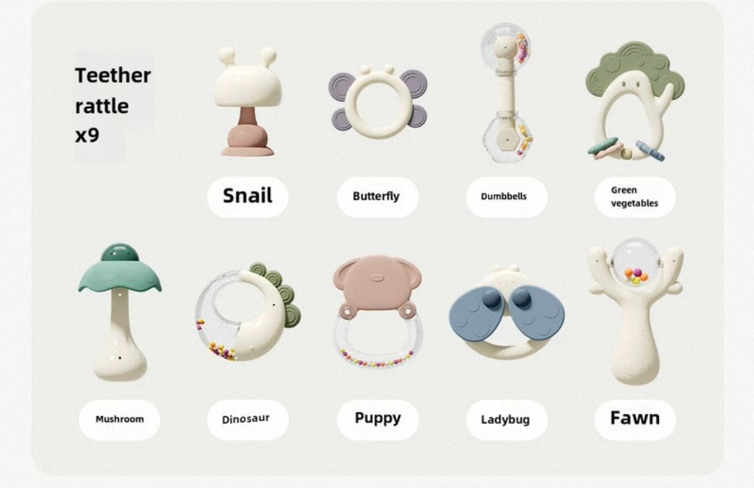 Baby newborn soothing toys gift set box-11pcs