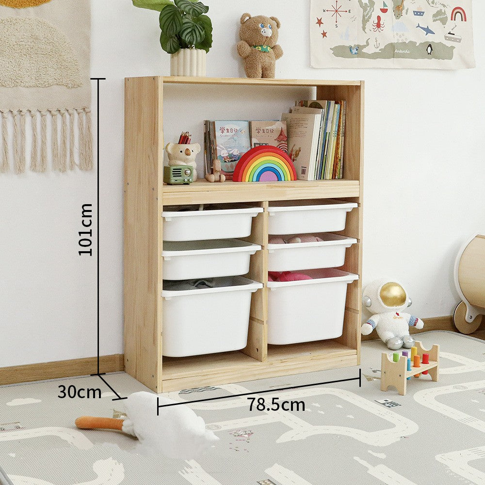Wooden Toy Storage 4/2