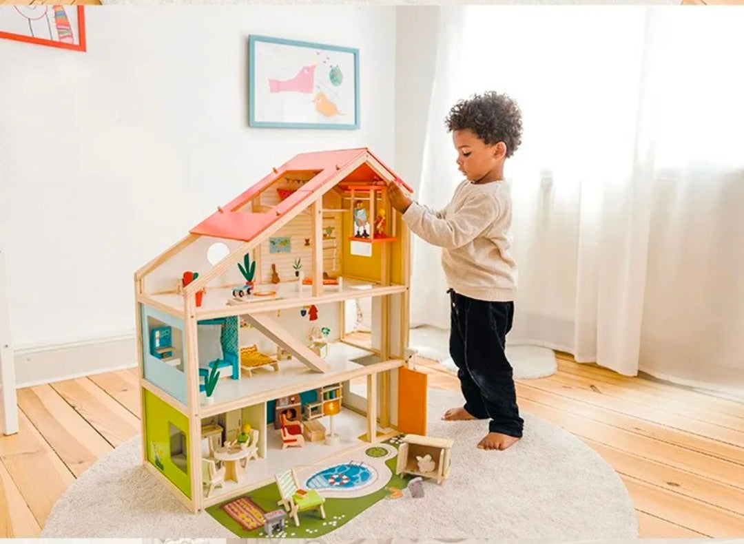 Woodnins wooden dollhouse-B
