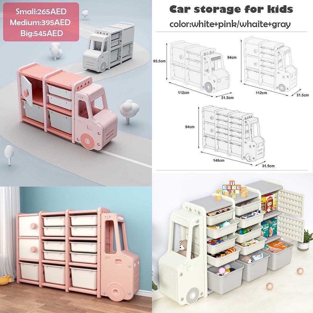 High Capacity Children Toy Classic Storage Box Rack Cabinet Toy Storage
