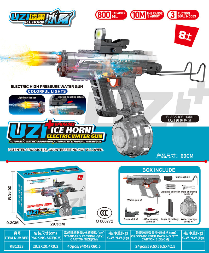 UZI Ice Horn Electric Water Gun
